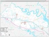 New Kent, Va Carrier Route Wall Map